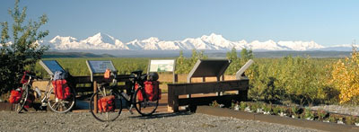 viewing the mountains jusrt south of fairbanks